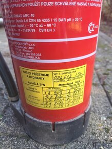 Prodám hasičák práškový 6kg - 2
