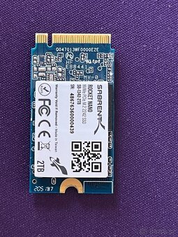 2TB SSD NVMe M.2 Sabrent Rocket NANO 2242 - 2