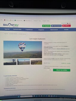 2x letenka na vyhlídkový let malým balonem - 2