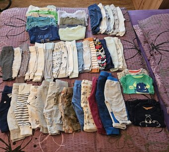 Oblečení po synovi 62 až 74. Celkem 220ks, cena kus 5,50kč. - 2