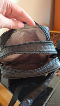 Pánská kožená taška malá, černá zn.P..Hajn - 2