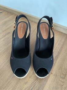 NOVÉ Sandály s podpatek/boty na klínku Tommy Hilfiger vel.42 - 2