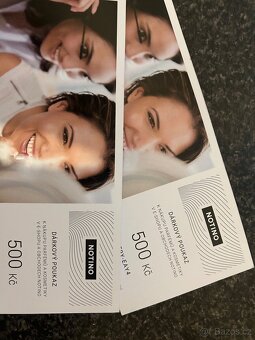 Prodám dárkový poukazy Notino - 2