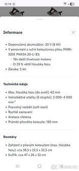 Kotoučová pila na kov 190mm - 2