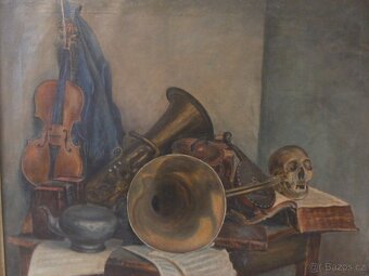 Zátiší s hudebními nástroji. - 2
