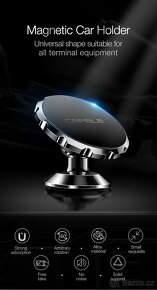 Magnetický držák telefonu, tabletu nejen do auta - 2