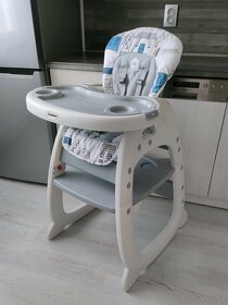 Dětská jídelní židlička CARETERO HOMEE GREY - 2