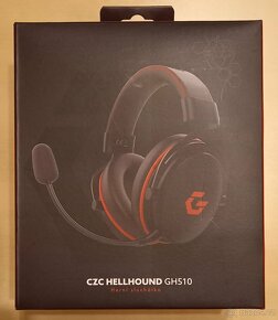 CZC.Gaming Hellhound, herní sluchátka, černá/červená - 2