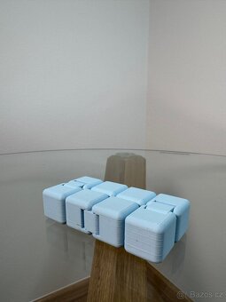 Antistresová hračka – Infinity Cube (modrý) - 2