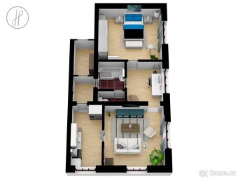 Pronájem bytu 3+1, 60 m2, Liberec XXX-Vratislavice nad Nisou - 2