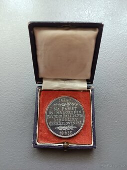 Stříbrná medaile T. G. Masaryk, (29,9 g) - 2