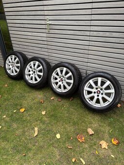 Zimní Alu kola S-line R16 5x112 s pneu Continental 205/55 - 2