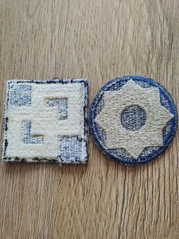 WWII,WW2,2.sv.válka-Originální nášivky US army - 2