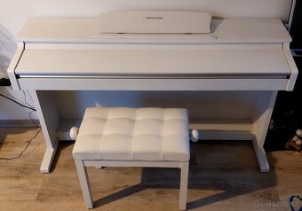 Digitální piano Sencor SDP 200 WH + stolička - 2
