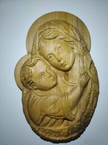 Madona, Ježíš , kříž, svícen, miska - 2