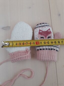 Teplé rukavice vel 80 - 86 - 2