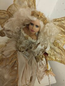 Luxusní umělecká sběratelská resinová panenka soška Anděl - 2