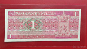 Bankovka NIZOZEMSKÉ ANTILY 1 Gulden rok 1970 UNC - 2