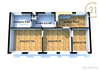 Cihlový byt 3+1, 78 m2 Moravská Třebová - 2