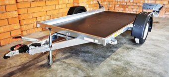 přívěsný vozík sklopný 1300 kg – 380x180x25 cm - 2