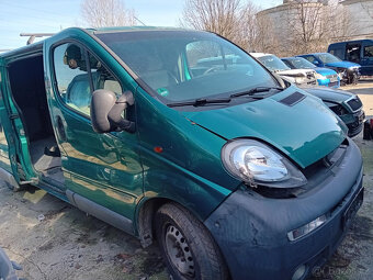 Opel Vivaro 2.5 DTI ( G9U - B7 ) 99kW r.2003 zelená na náhra - 2