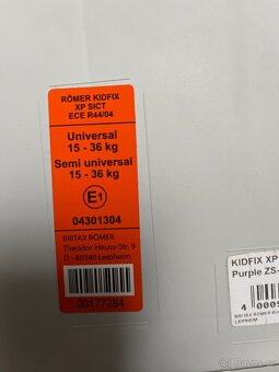 Dětská autosedačka Britax Römer - 2
