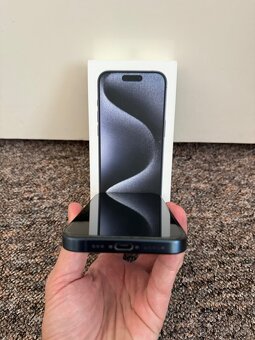 Apple iPhone 15 Pro 256gb Blue. TOP stav, zaruka. - 2