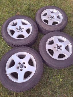 alu kola originál Audi zimní pneu Dunlop 225/60/16 - 2