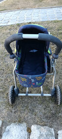 Kočárek pro panenku ,dětské oblečení ,fusak - 2