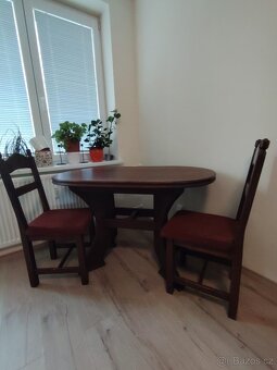 Masivní dubový stůl 120x70 - 2