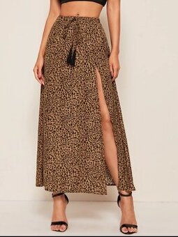 Shein leopardí maxi sukně - NOVÁ - 2