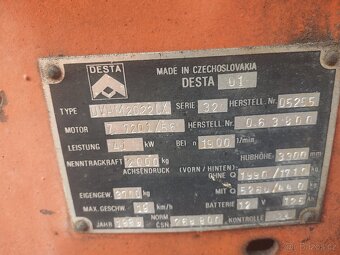 Prodám vysokozdvižný vozík desta diesel - 2