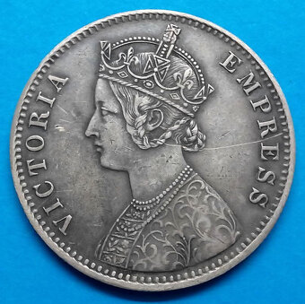 Stříbrná mince r. 1891 stará Británie - 2