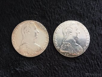 2 kusy stříbrných investičních mincí Levantský Tolar - 2