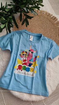 Modré tričko Kája a Bambuláček vel. 104-110 - 2