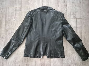Koženková bunda ala motorkářská vel 40 C&A bez vad - 2