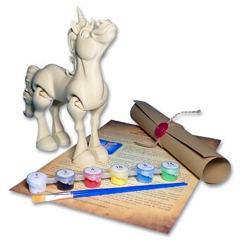 Jednorožec - Kreativní 3D omalovánka - 2