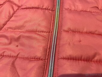 Růžová prošívaná přechodová bunda vel. 98-104/3-4 roky - 2