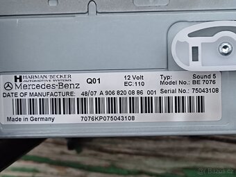 PRODÁM ORIGINAL AUTORADIO MB SPRINTER - 2