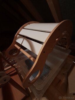 Dřevěná montessori houpačka - 2