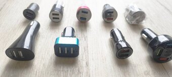 CL multi USB rychlonabíječky do auta,s LCD,podsvícením,QC3.0 - 2
