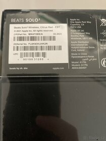 Beats Solo3 Wireless, Citrus Red - nové nepoužité, zabalené - 2