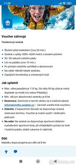 Voucher-tandemový seskok padákem - 2