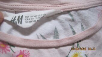 Triko H&M, triko s plameňákem, vel. 134 - 2