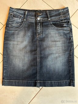 Riflová sukně zn. Orsay vel. 38 - TOP - 2