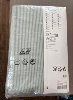 Povlečení Ikea Bergpalm - Zelený proužek - 2