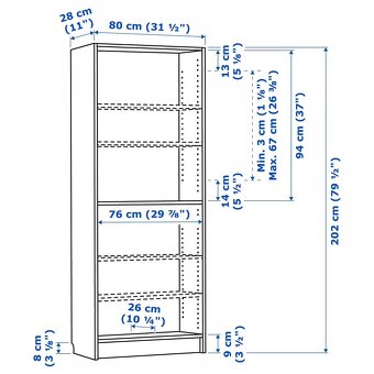 Knihovna Billy IKEA - 2