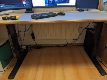 Výškově nastavitelný stůl AlzaErgo Table ET2 - Bez Desky - 2