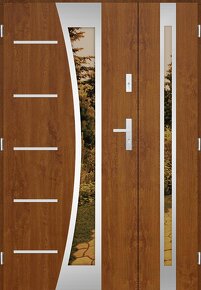 Dvoukřídlé vchodové dveře BRUNO NOIR DUO - 2