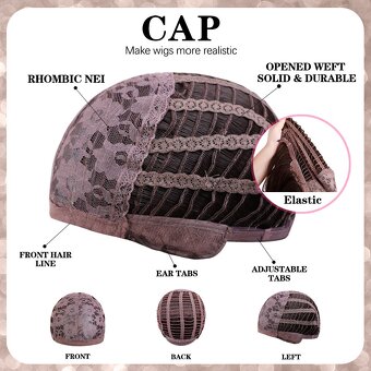 Nová černá polodlouhá paruka á la Kleopatra - 2